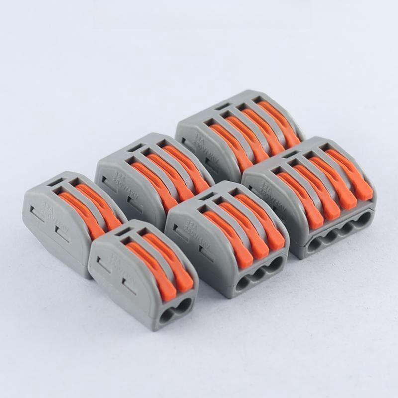 XS-212/3/4/5/8 Single side quick terminal single series press wire conductor connector