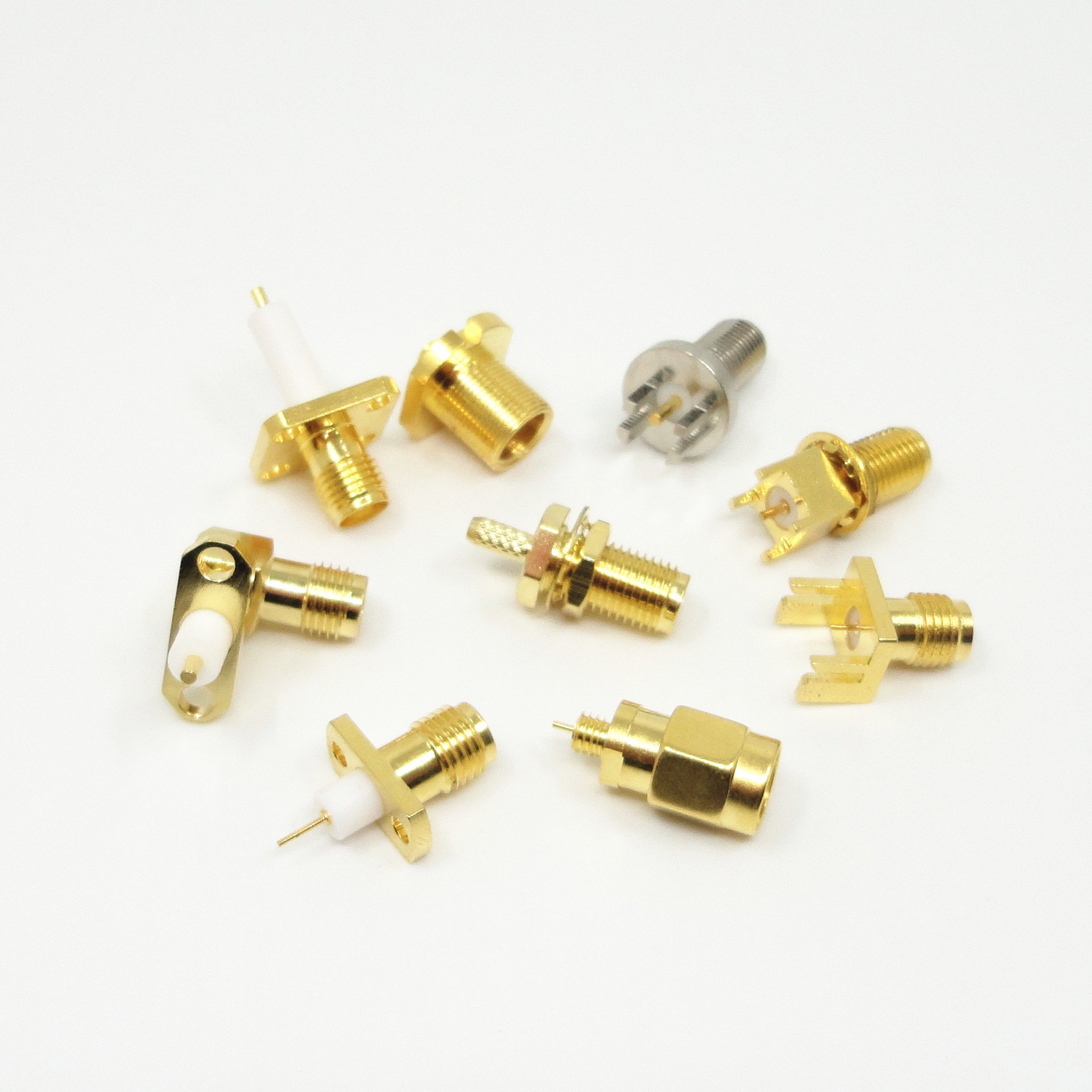 Best Selling Coaxial Connector Gold Plated SMA RF Connectors For Microwave Communication