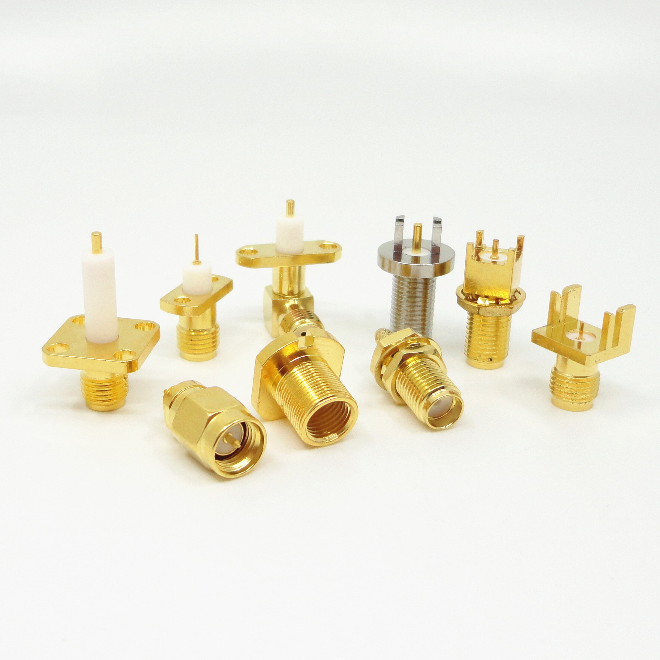 Best Selling Coaxial Connector Gold Plated SMA RF Connectors For Microwave Communication