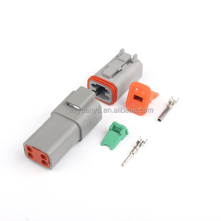 DT Series Waterproof Auto Connector 2P/3P/4P/6P/8P/12P Male and Female Terminal for Automotive