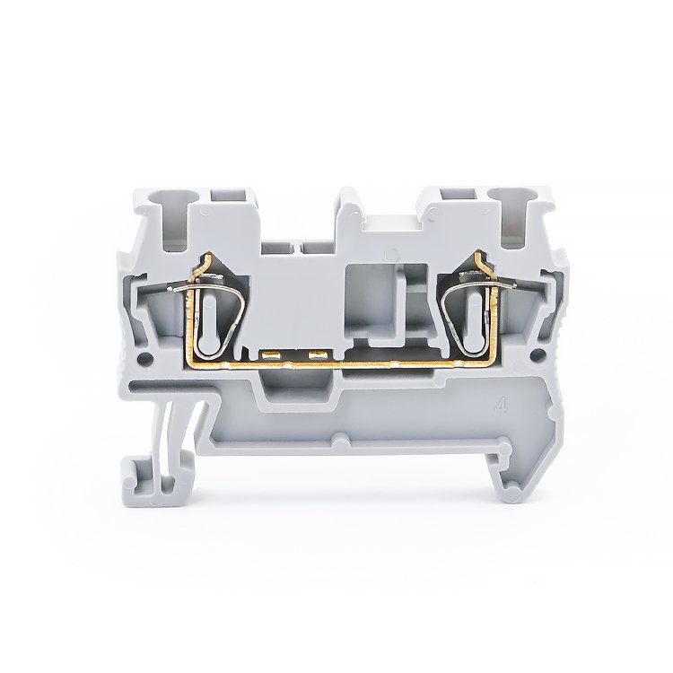 ST2.5 24-12AWG Feed Through Quick Pluggable Cable Wire Connector Electrical Screwless Connection Spring Din Rail Terminal Blocks