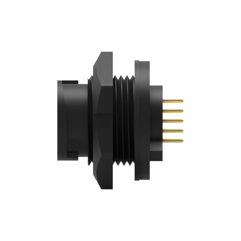 B Size 12PIN Front Lock PCB Type Waterproof Connector-2A