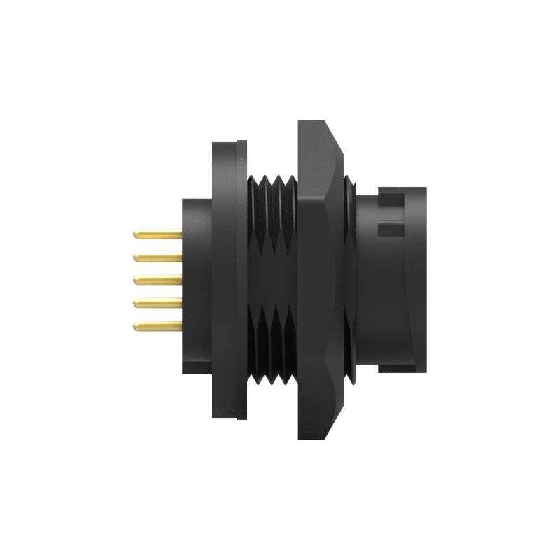 B Size 12PIN Front Lock PCB Type Waterproof Connector-2A