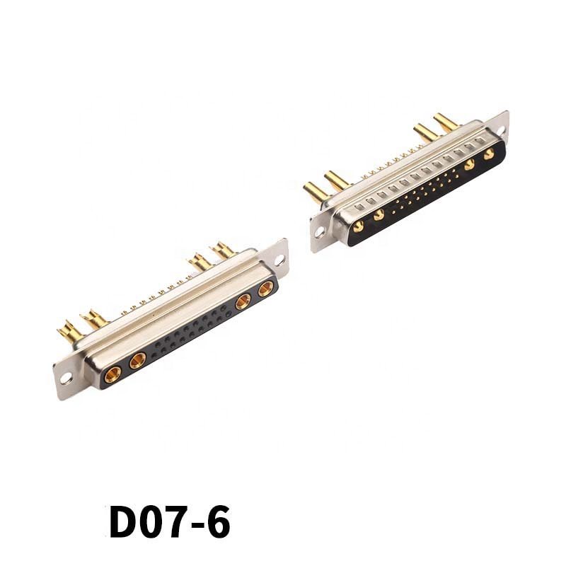 High Power female male 5w5 8w8 13W3 21W4 D-SUB connector solder plug in type gold plated DC/AC CONNECTOR