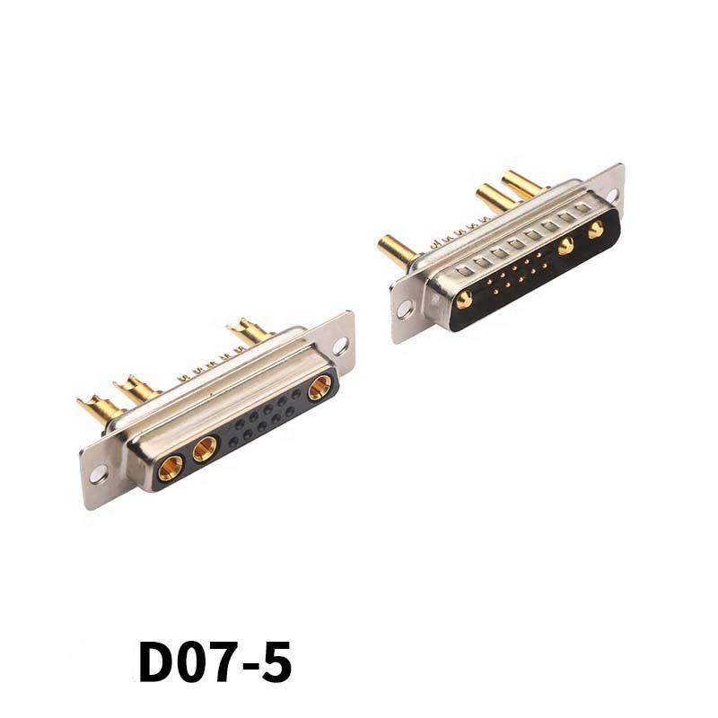 High Power female male 5w5 8w8 13W3 21W4 D-SUB connector solder plug in type gold plated DC/AC CONNECTOR