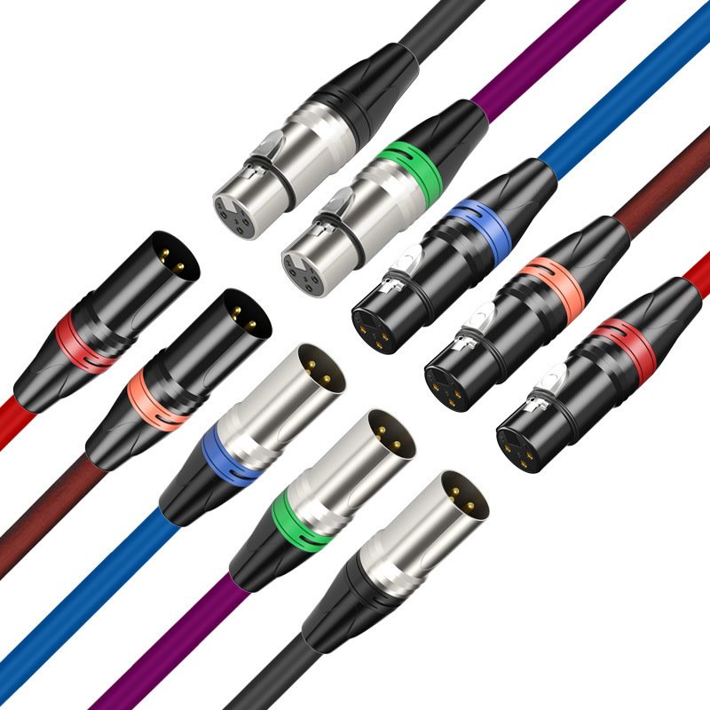 Ip68 Audio Neutriker Male Female Sound Microphone Mixer Audio Jack Socket 3 4 5 6 7 Pin Mini Xlr Adapter Connectors Patch Color