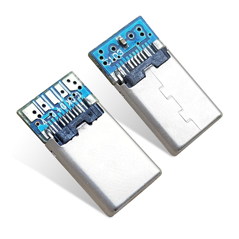 Hot sales android smartphone fast charging type c connectors Copper 4core 5core type c connector