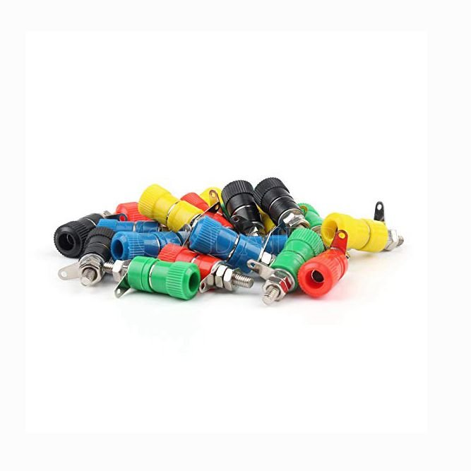 4MM Binding Post Banana Jack Female Speaker Amplifier Terminal Panel Socket bLACK RED Terminal Connector Binding Post