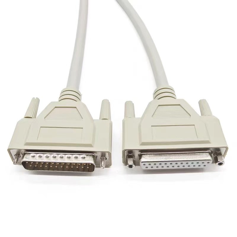 Over Molded Db25 Cable 90 Degree Angle Db25 Male To Db25 Male D-sub 25 Pin Connector Cable