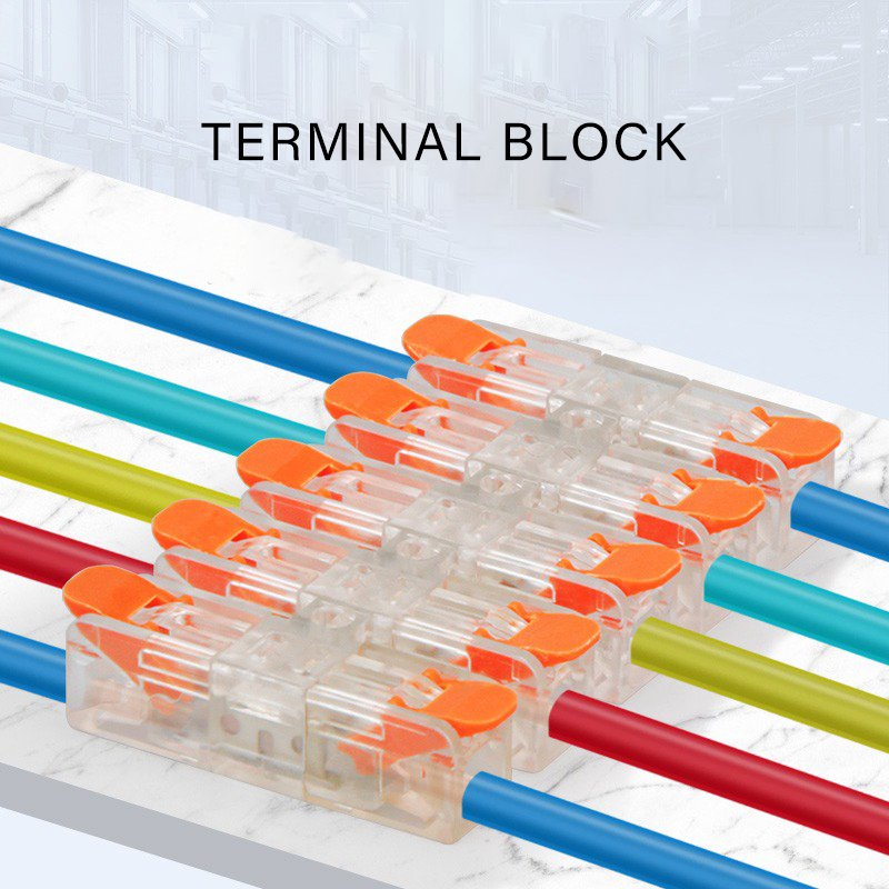 QUICK/FAST TERMINAL BLOCK Multipurpose Terminal Block N In N Out Compact Splicing Wire To Wire Connector