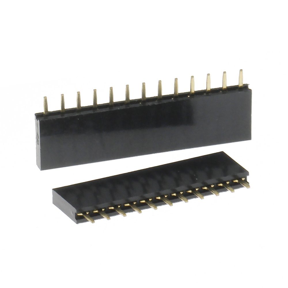 Single Row Pin Female Header Socket Pitch 2.54mm 1*2p 3p 4p 5p 6p 7p 8p 9p 10p 12p 14p 16p 18p 20p 22p 40p Pin Connector
