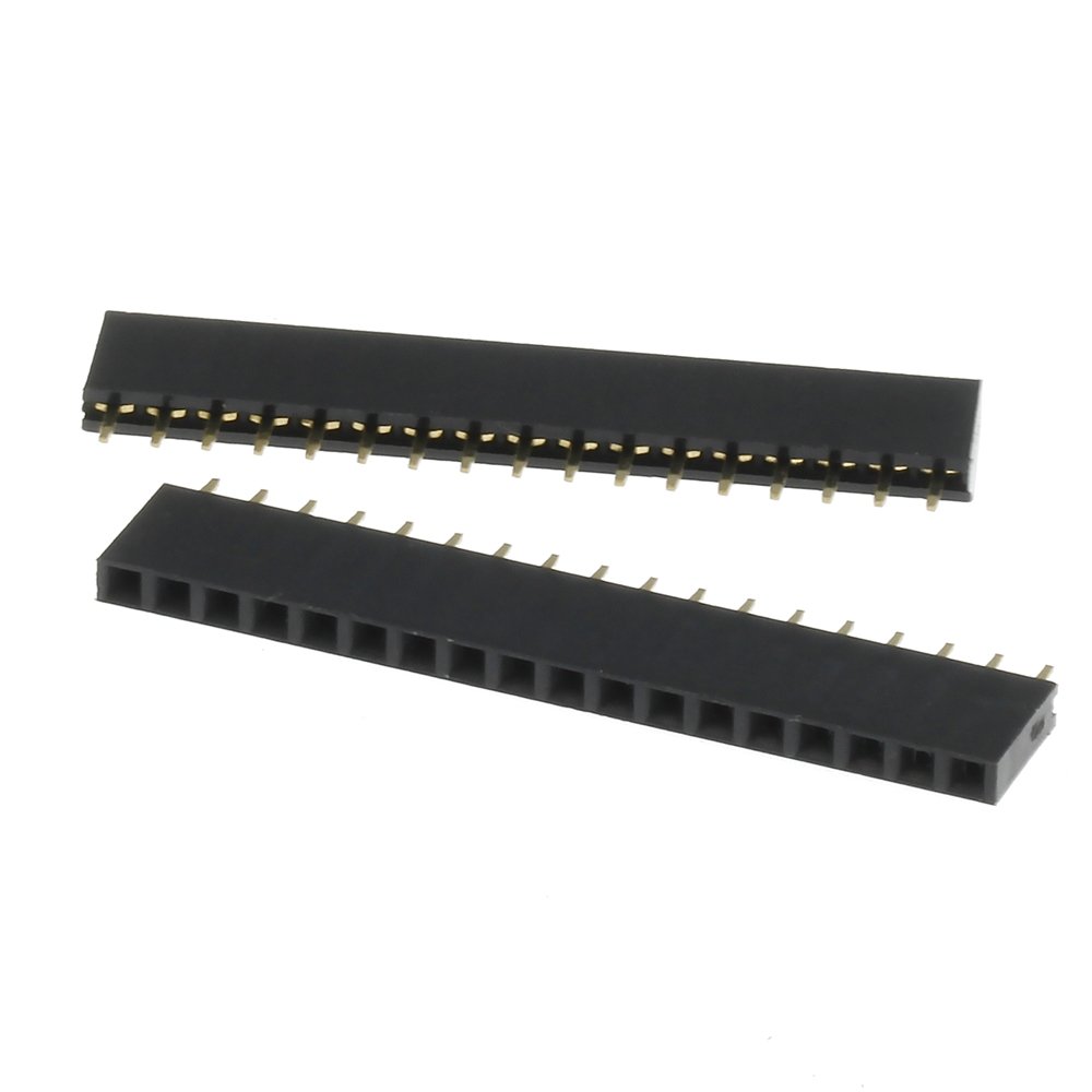 Single Row Pin Female Header Socket Pitch 2.54mm 1*2p 3p 4p 5p 6p 7p 8p 9p 10p 12p 14p 16p 18p 20p 22p 40p Pin Connector