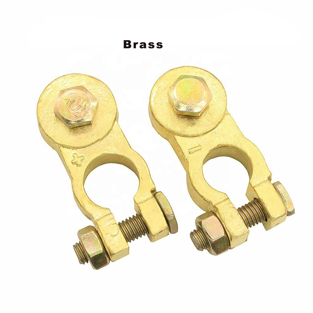 Hot Battery Connectors Brass Heavy Duty Pile Head Clips Battery Terminals