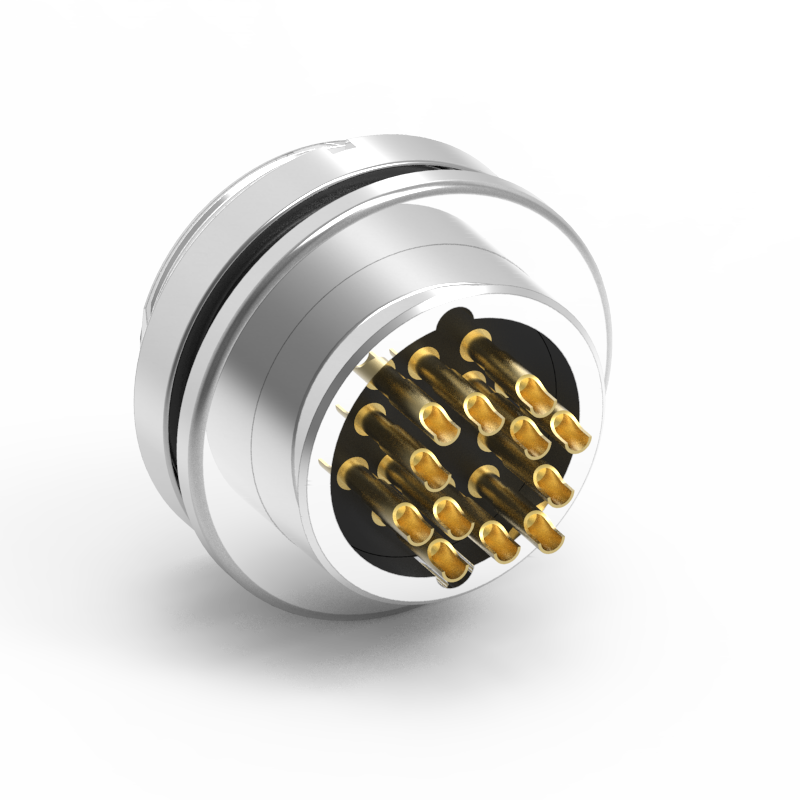 M16 12PIN Front Lock Waterproof Connector
