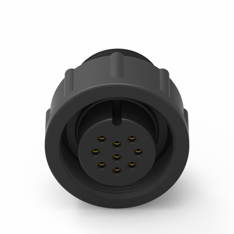 C Size 9PIN Molded with Cable Waterproof Connector-5A
