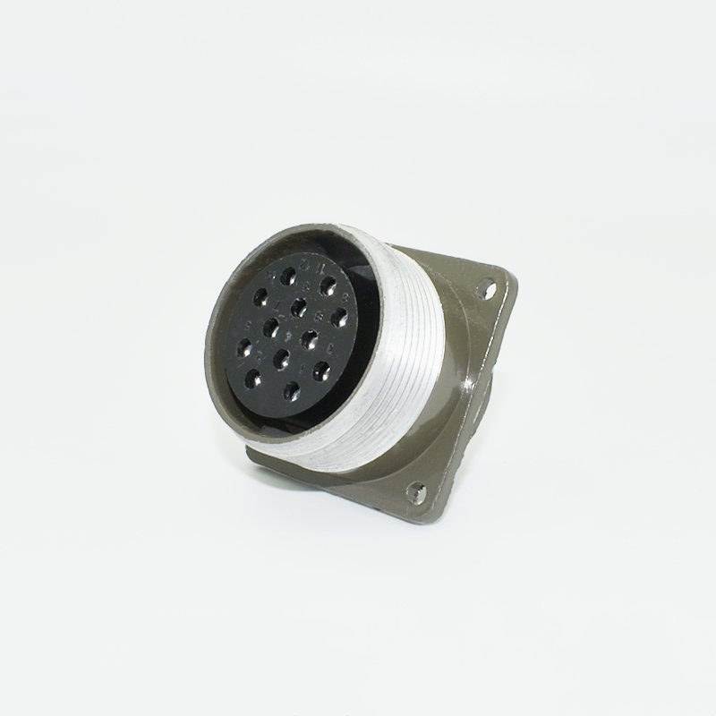 P32J12Q P32K12Z P32 12-core connector, circular aero-type plug socket, straight P-type threaded connector