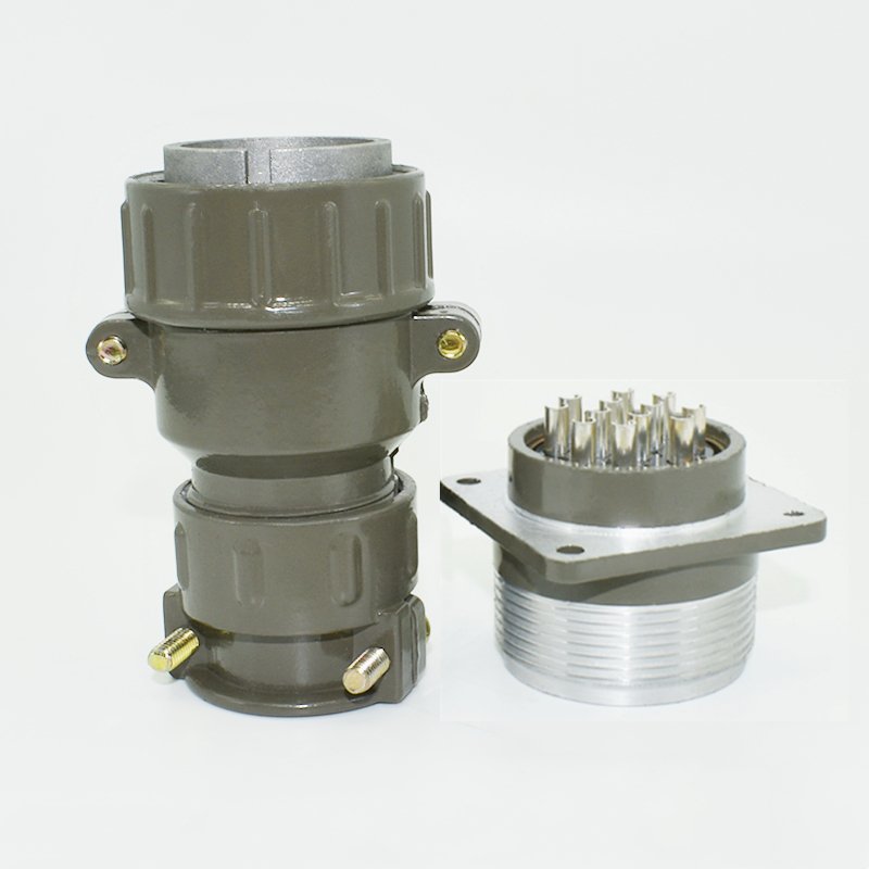 P32J12Q P32K12Z P32 12-core connector, circular aero-type plug socket, straight P-type threaded connector