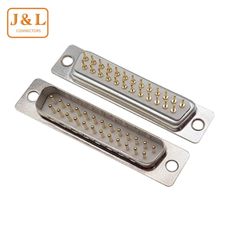 D-SUB 9 pin 23pin 44 Pin Connector Male Female Gold Plated D-sub Connectors Metal Cover Hood Shell