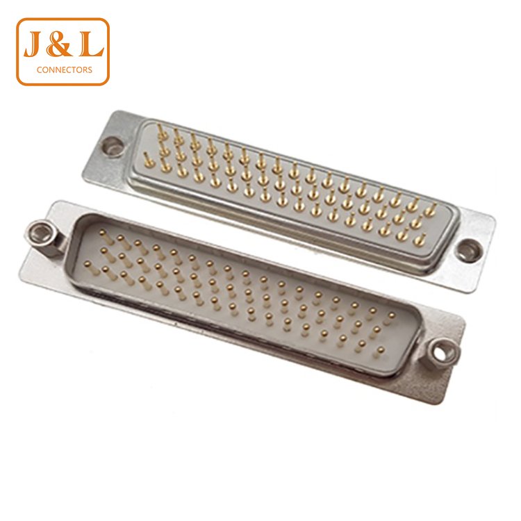 D-SUB 9 pin 23pin 44 Pin Connector Male Female Gold Plated D-sub Connectors Metal Cover Hood Shell
