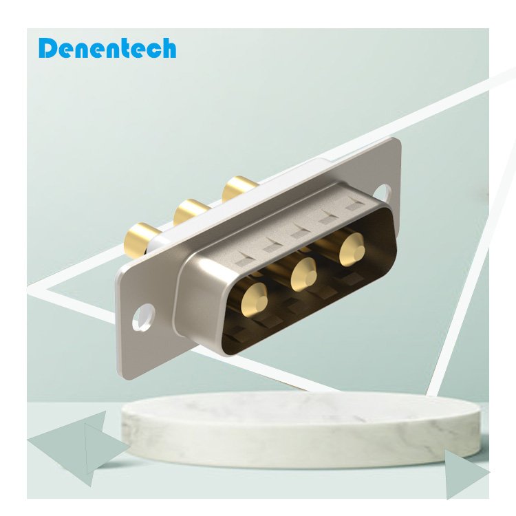 Denentech Customized High Power D-Sub Connector 3W3 Straight DIP Type Male for PCB