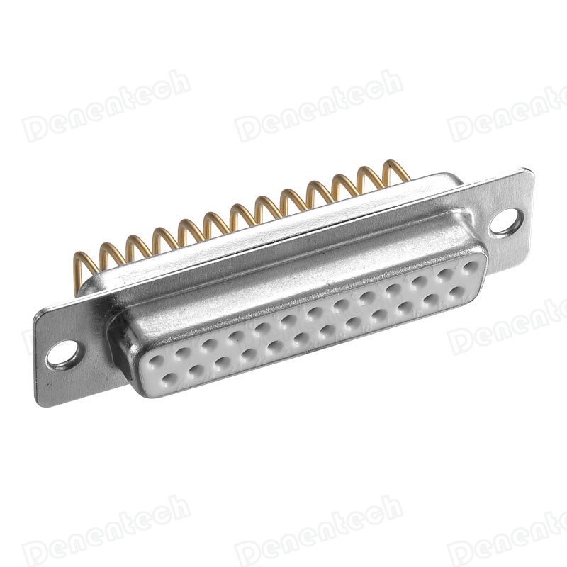Denentech Hot Products Dual Row D-SUB 25Pin Right Angle DIP Female D-SUB 25P Connector d-sub for PCB