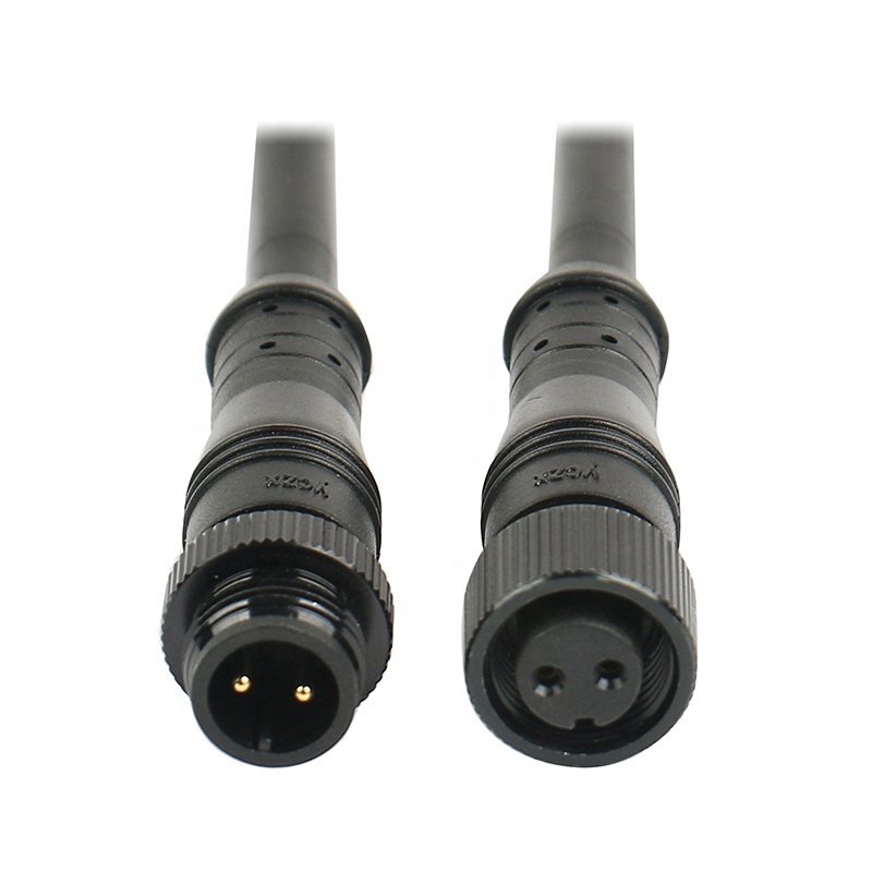 High quality water tight circular connector IP 67 IP 68 male female molding cable for water meter