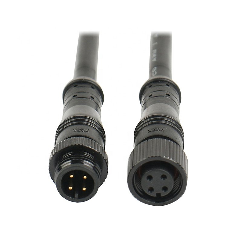 High quality water tight circular connector IP 67 IP 68 male female molding cable for water meter
