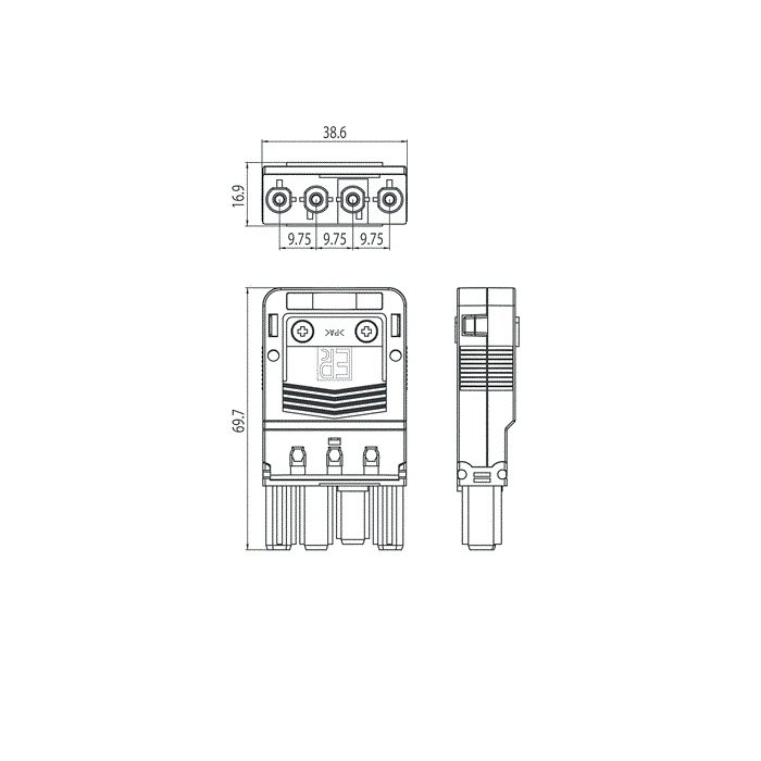VDE approval EPC male female connector plastic electrical quick wire connector EPN1214
