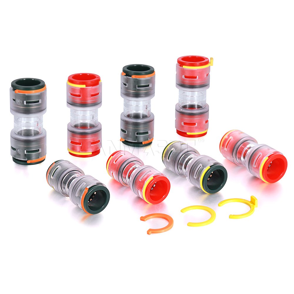 ANMASPC Factory Direct Optical HDPE Microduct Connector Locking Clip FTTH Telecom Seal Duct Plug Optical Connector Accessories