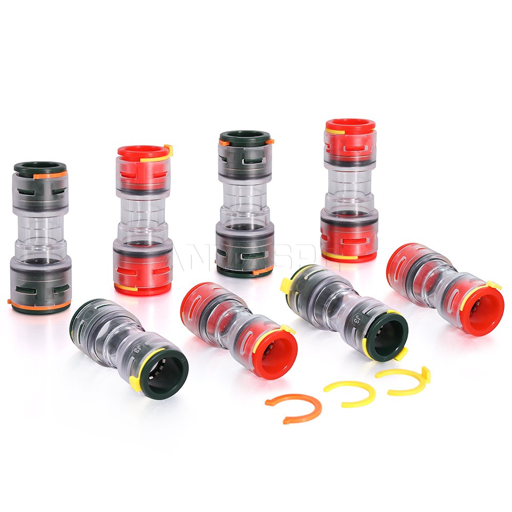 ANMASPC Factory Direct Optical HDPE Microduct Connector Locking Clip FTTH Telecom Seal Duct Plug Optical Connector Accessories