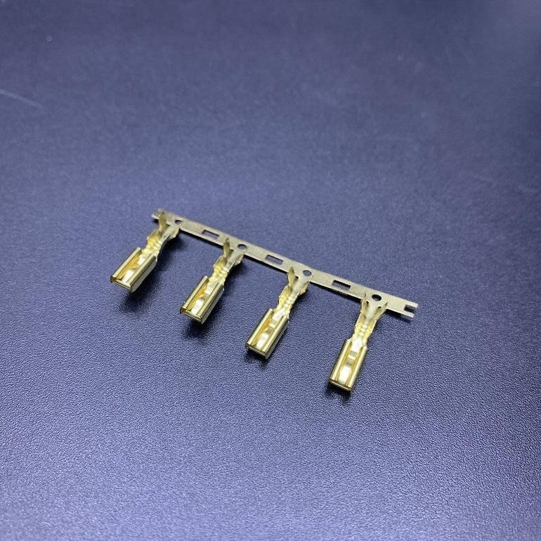 High quality brass 110 terminal male/female 110 terminal for 2.8 motorbike connectors DJ611-2.8*0.5A/DJ621-E2.8*0.5A