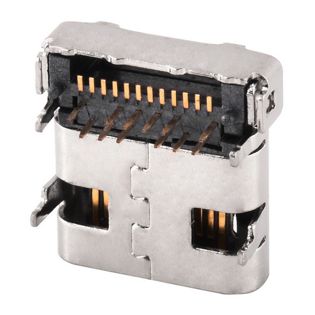 Professional Manufacturer of USB 3.1 Type C 24P Female SMT+DIP Connector For PCB Mount