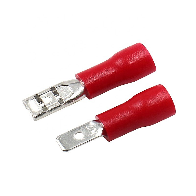 2.8mm Male + Female insulated crimp terminal spade wire connector