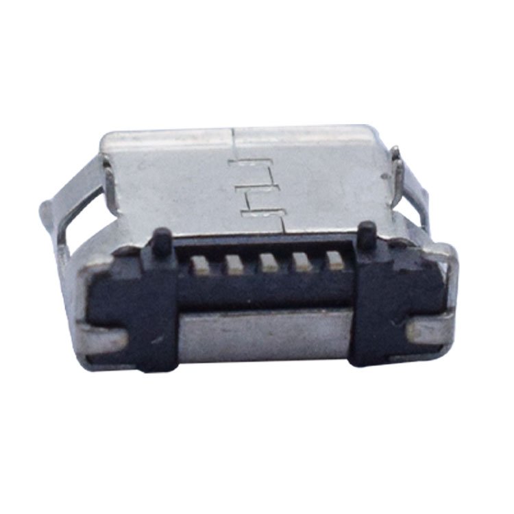 one-stop professional supplier 2A 30V micro full stick curl edge 5 pin micro usb connector female socket charging connector