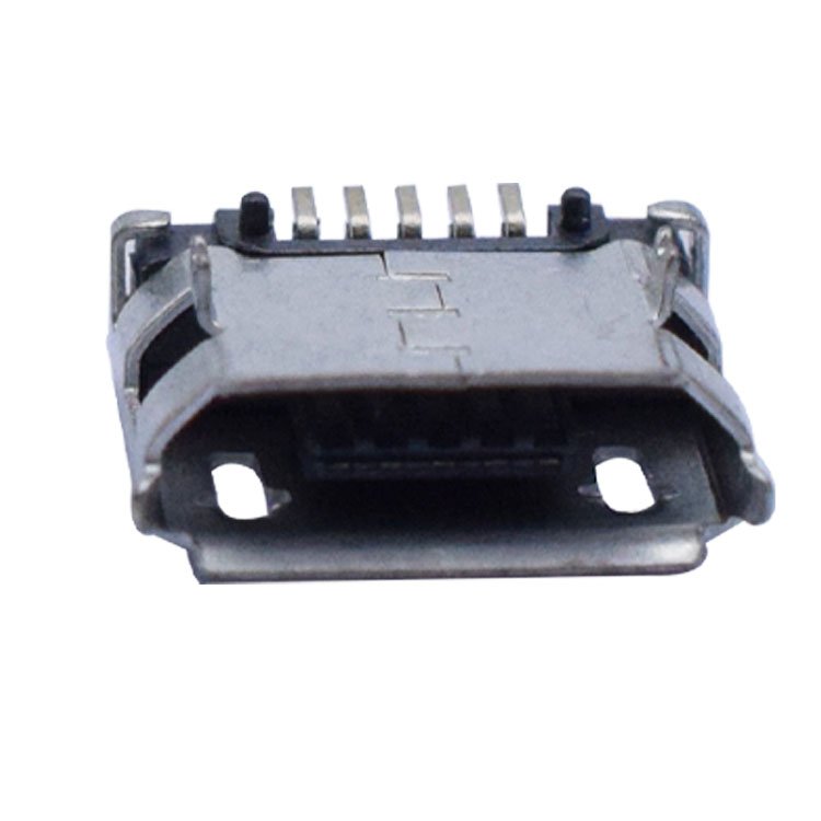 one-stop professional supplier 2A 30V micro full stick curl edge 5 pin micro usb connector female socket charging connector