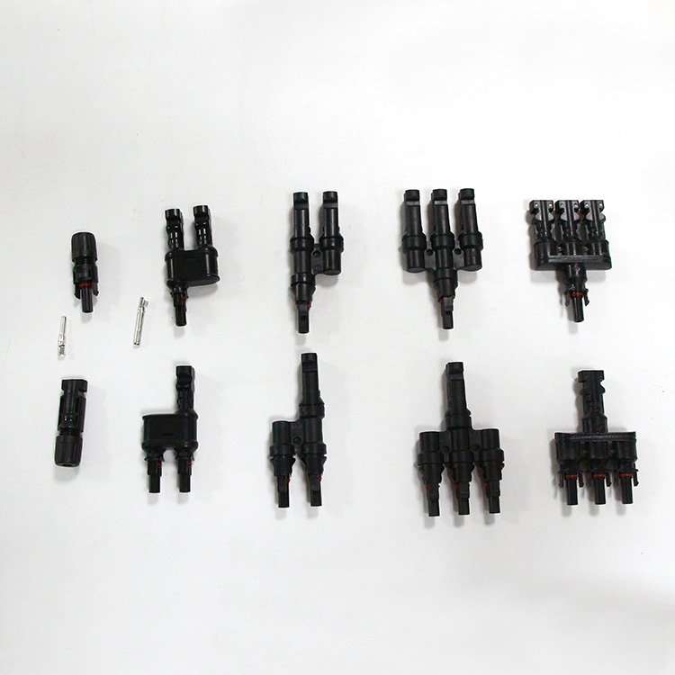 Waterproof Dc Solar T and Y Branch Contactors PV Solar Panel Wire Connector