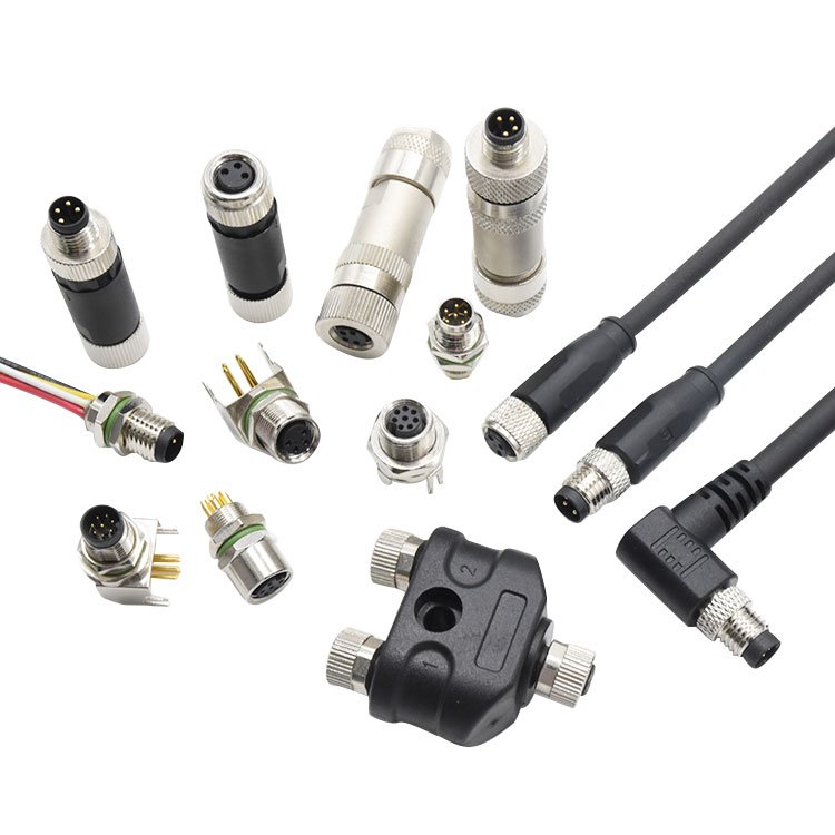 M8 Circular Connector Filed Installation Waterproof Plugs Male And Female 3pin M8 Connector