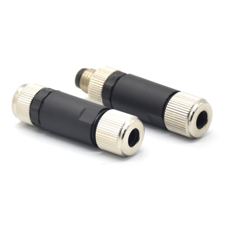 M8 Circular Connector Filed Installation Waterproof Plugs Male And Female 3pin M8 Connector