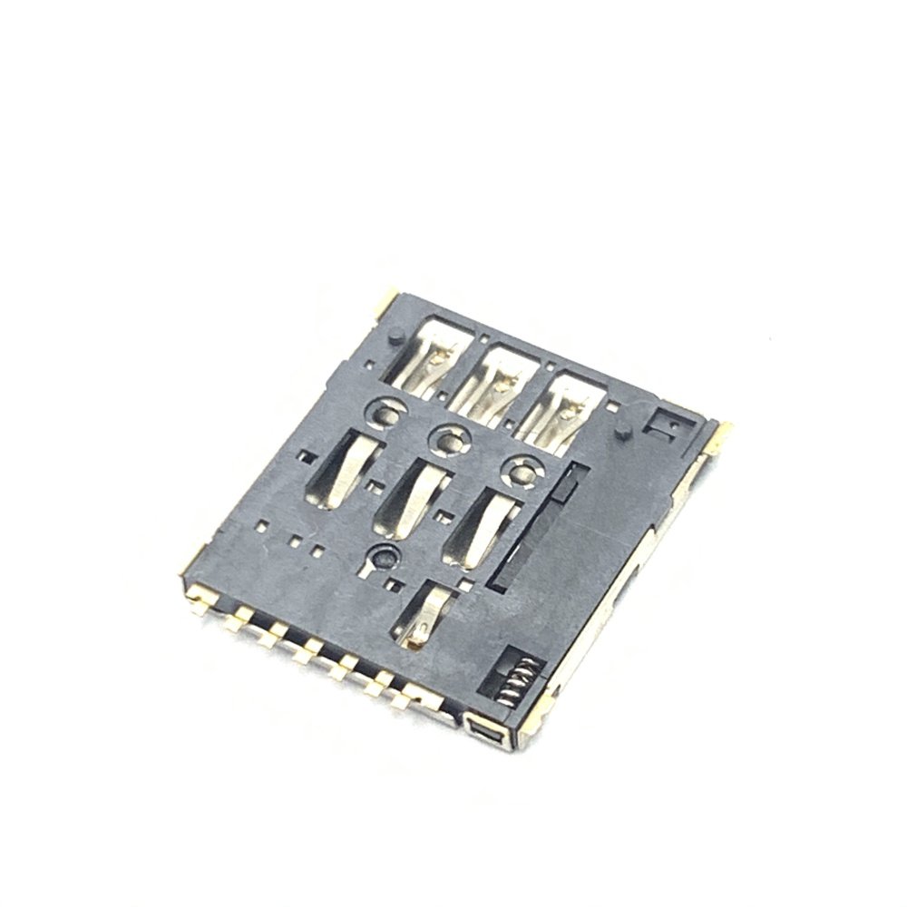 High quality card edge connector sim card connector 6pin nano sim card connector