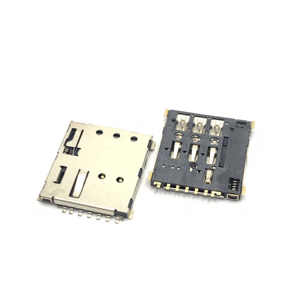 High quality card edge connector sim card connector 6pin nano sim card connector