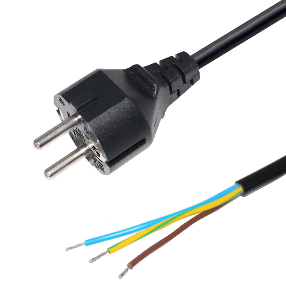 3 meters Presa Schuko 10A Connector Plug Power Type Socket Extension Cord Europe