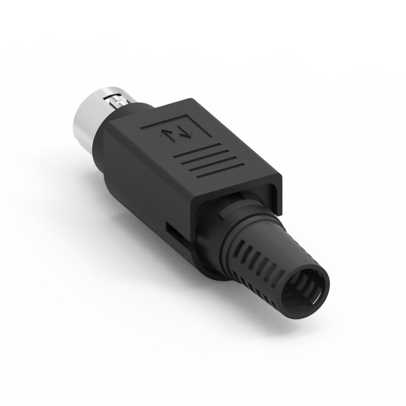 Mini Din 8PIN Assembly Type Connector(with Lock)