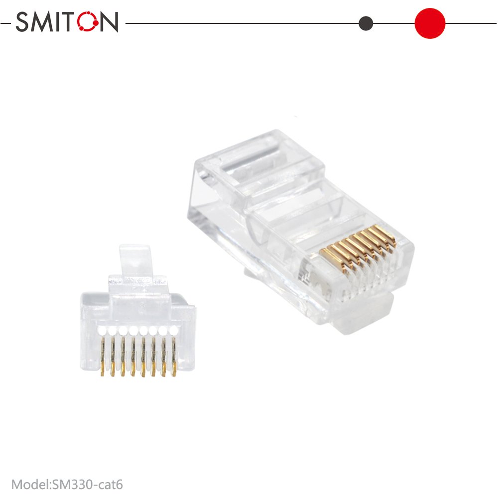 Through Hole Connector RJ45 Plug UTP CAT5 CAT6 UTP RJ45 Pass through Connector