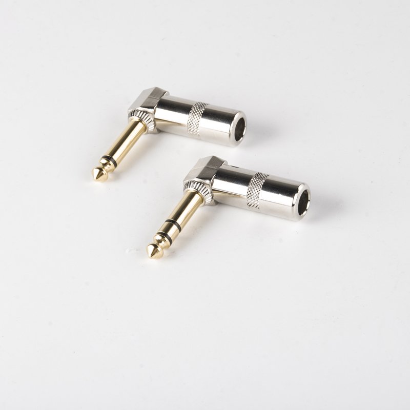 Joinaudio 6.35mm Mono/Stereo Angled Gold /Nickel TS Connector