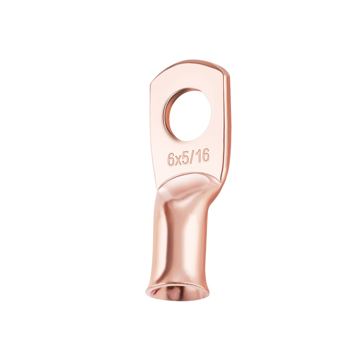 6 AWG*1/4 AWG Copper Tube Terminals Lug Cheap Lug Terminal Heavy Duty Wire Lugs Battery Cable Ends Battery Terminal Connectors