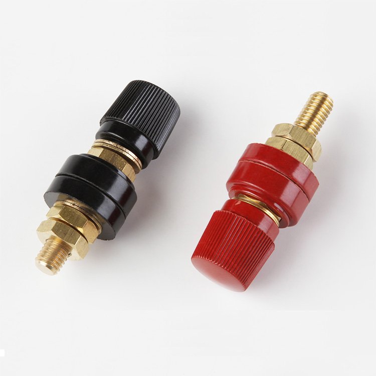 Red And Black M6 M8 M10 Terminal Binding Connector Male Plug Screw Battery Terminal