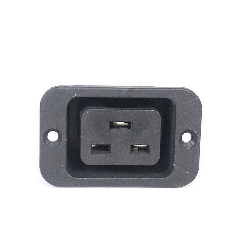 hot sale IEC 320 Male C20 socket connector outlet socket with threaded holes cooper CE