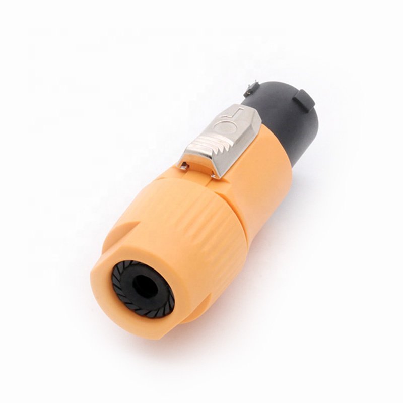 Powercon Connector NAC3FCA Waterproof IP65 AC Power Cable Connector Male Plug Female Chassis Socket Connector Orange Color
