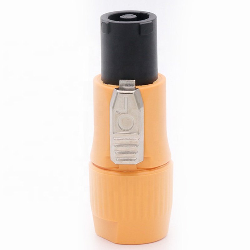 Powercon Connector NAC3FCA Waterproof IP65 AC Power Cable Connector Male Plug Female Chassis Socket Connector Orange Color