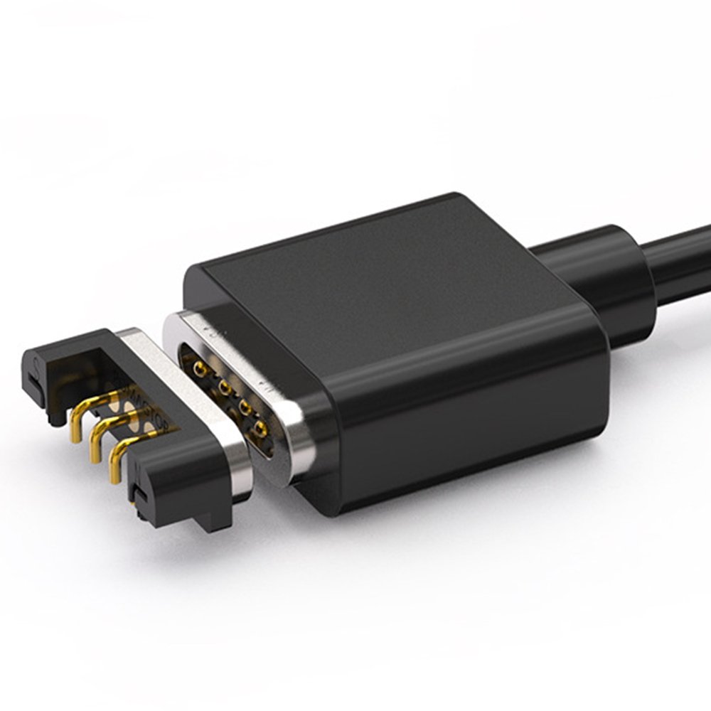 Waterproof Wire Harness Magnetic Smt Screwing Pogo Pins Connector Cable Pcb Mount High Current Charging Base Electric Contact